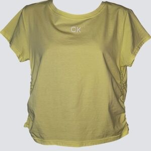 Calvin Klein Performance Yellow Crop Top Small XL